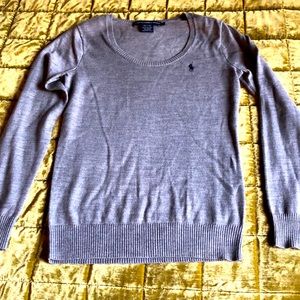 Women’s Ralph Lauren sport wool gray sweater NWOT